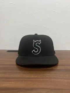 Supreme New Era キャップ ブラック 7 1/4