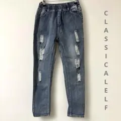 CLASSICAL ELF 160ダメージジーンズ　デニムパンツ　長ズボン