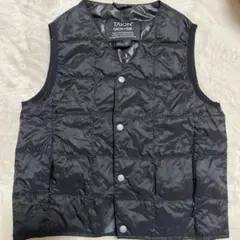 TAION ブラック 中綿ベスト Sサイズ