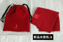 YSL OR ROUGE イヴサンローラン 巾着ポーチ ハンカチ 2点セットのサムネイル