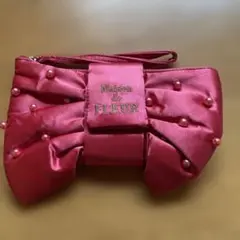 Maison de FLEUR リボンポーチ ピンク パール メゾンドフルールのサムネイル