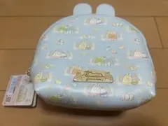 新品タグ付　すみっコぐらし　ティッシュケース付ポーチ 水色