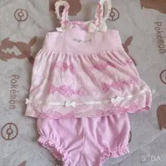 メゾピアノ　リボン柄セットアップ