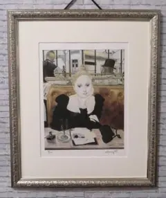 藤田 嗣治、少女と犬、1929年発行・骨董画集画、新品額装 藤田 嗣治、少女と犬、1929年発行・骨董画集画、新品額装 2025年
