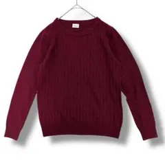 vingtrois 長袖セーター　ワインレッド　Mサイズ相当　バントロア　赤