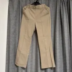 ベージュ ストレートチノパン サイズF