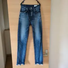 upper hights ストレートデニム フリンジ裾