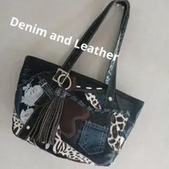 レザー&デニムリメイクバッグ