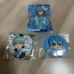Colon 浴衣キャラクター缶バッジ、カードセット