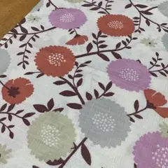花柄　プリント　ピンク　生地　108cm×45cm ハギレ