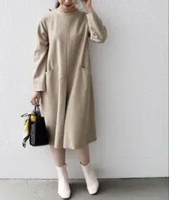 SHIPS any:〈ウォッシャブル〉 ウォーム パイピング ワンピース