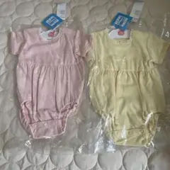 【新品タグ付き】 接触冷感　給水速乾　ロンパース2点　70cm