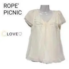 ROPE' PICNIC シャツ ブラウス 半袖 ポリエステル レーヨン s1