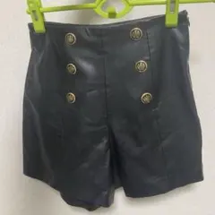 ZARA レザーショートパンツ M 秋服