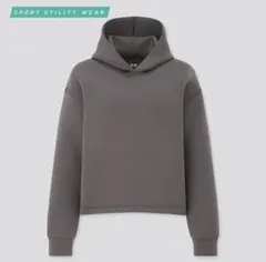 UNIQLO ユニクロ ドライストレッチスウェットプルパーカ グレー S
