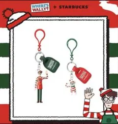 韓国>STARBUCKS スタバ ウォーリーを探せ キーホルダー　箱無し