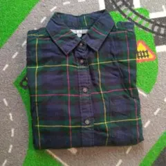 UNIQLO フランネル チェック柄 長袖シャツ Mサイズ