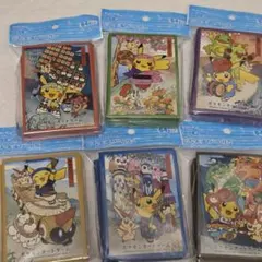 ポケモンセンタートウホク お祭りごっこ ポケカ スリーブ　デッキシールド 6種