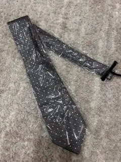 Canali ネクタイ グレー系 ドット柄