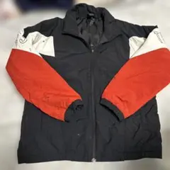 adidas ストライプジャケット 160cm 黒/赤/白