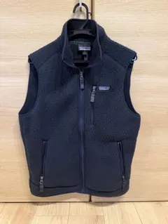 patagonia フリースベスト S ネイビー　レトロx