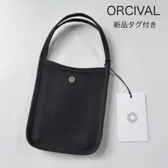 新品　ORCIVAL オーシバル　ライトキャンバス マイクロハンドバッグ　グレーのサムネイル