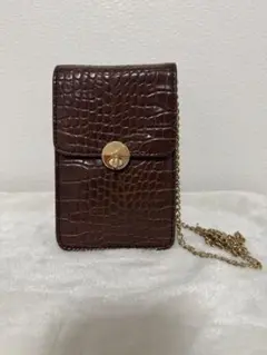 MAJESTIC LEGON クロコダイル風ショルダーバッグ