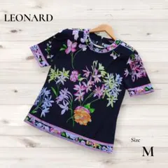 LEONARD　レオナール　半袖Tシャツ　プルオーバー　花柄　ハーフジップのサムネイル