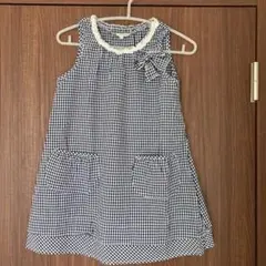 3can4on チェックワンピース 130㌢