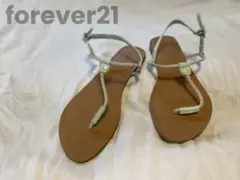 forever21 37 フラットトングサンダル
