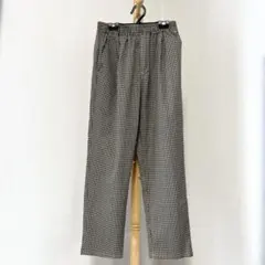 ハートマーケット　テーパードパンツ　チェック柄　ゴムウエスト　Mのサムネイル