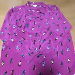 ATELIER TAKI ピンクキャラクター長袖シャツ