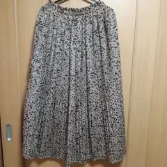 RADARISTA　ヒョウ柄 マキシ丈プリーツスカートのサムネイル