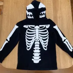 H&M ハロウィン　スケルトンデザイン パーカー