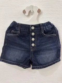 デニム　ショートパンツ ボタン付き