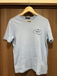 PRADA ライトブルー Vネック Tシャツのサムネイル
