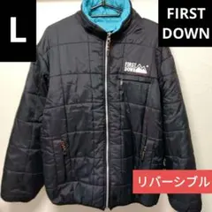 【匿名配送】FIRST DOWN　リバーシブル　ダウンジャケット　中綿　L
