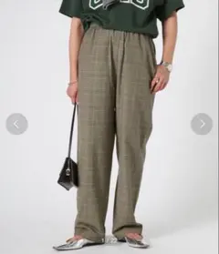 JOHNBULL リラックスチェックパンツ deuxieme classeのサムネイル