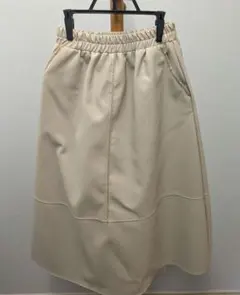 レザーAラインスカート