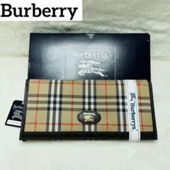 新品・タグ付き　Burberry 正規品　長財布 ノバチェック 定番人気