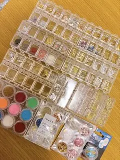 ネイルパーツセット グリッター ストーン