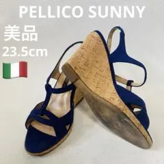 ❣️美品23.5cmPELLICOSUNNYコルクウェッジソールスエードサンダルのサムネイル