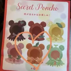 SALE Secret Poncho オレンジ シークレットポンチョ