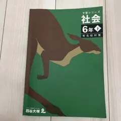 予習シリーズ社会6年下有名校対策