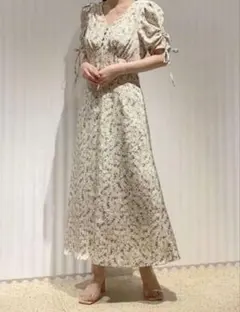 snidel　バリエーションマーメイドプリントワンピース　M