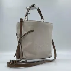 coach コーチ　ショルダーバッグ　ハンドバッグ　レザー　ホワイト