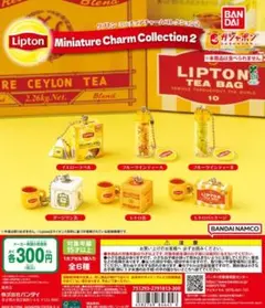全6種コンプ Lipton ミニチュアチャームコレクション2