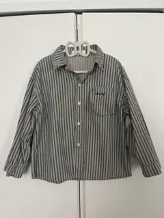 ストライプ長袖シャツ 130