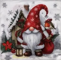ꕤ︎︎·͜· ︎︎ Xmasトテム1⑫ ・ 4枚セットペーパーナプキン