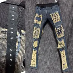 CHRISTIAN DADA デストロイ　ハードダメージ加工デニム　日本製のサムネイル